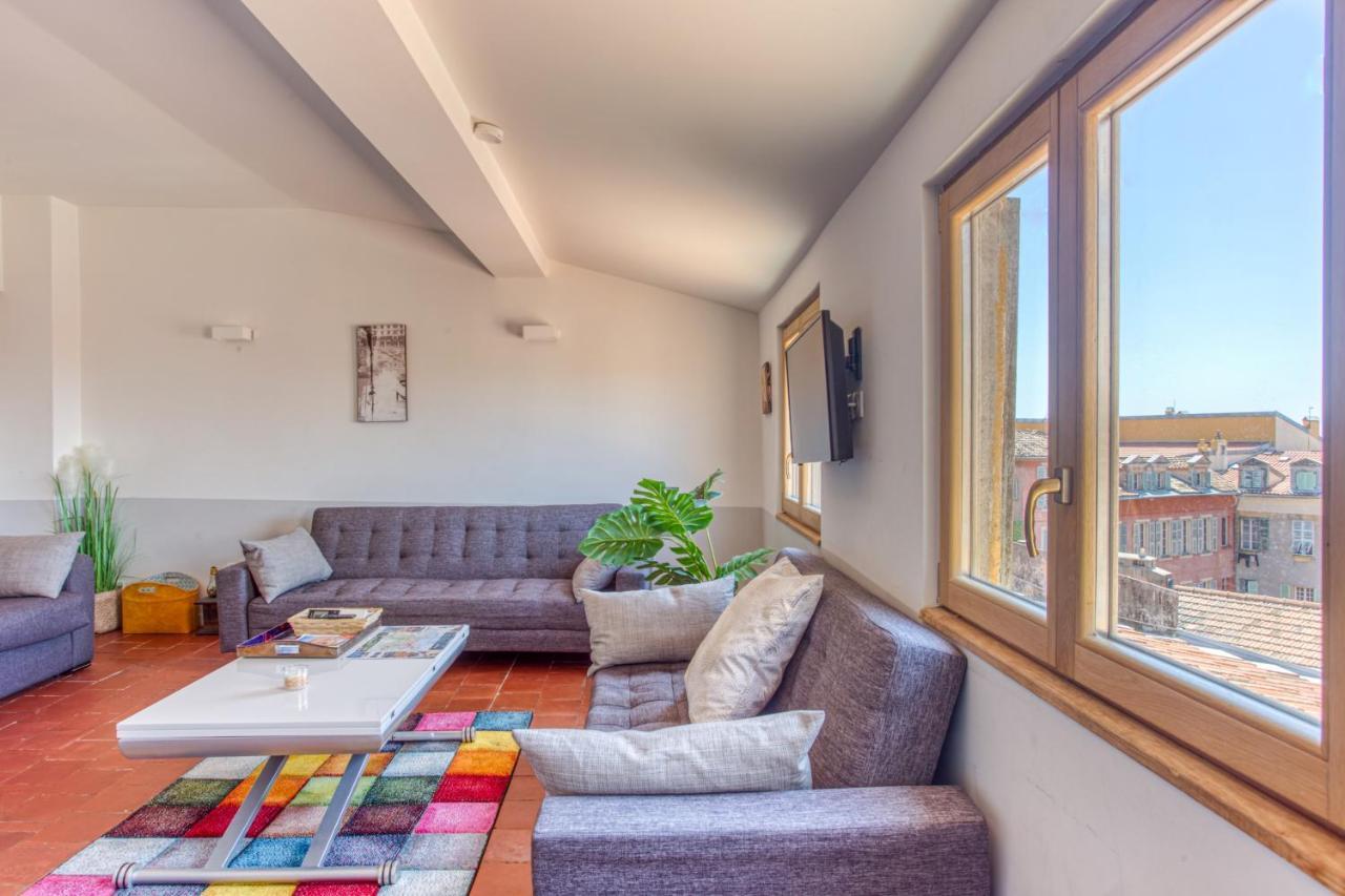 Le Gilly 6 - F3 Exceptionnel, Vue Mer, Moderne, Climatisation, Vieux-Nice Buitenkant foto